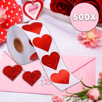 Стикери във формата на сърце (500 бр.) | HEARTSTICKER