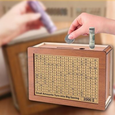 Дървена кутия за спестяване на пари | COINSAVE